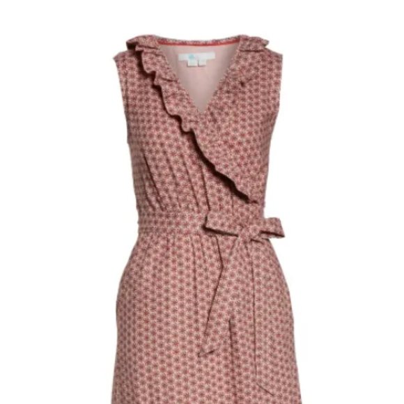 Boden Nancy Linen Mini Wrap Dress - Picture 1 of 10